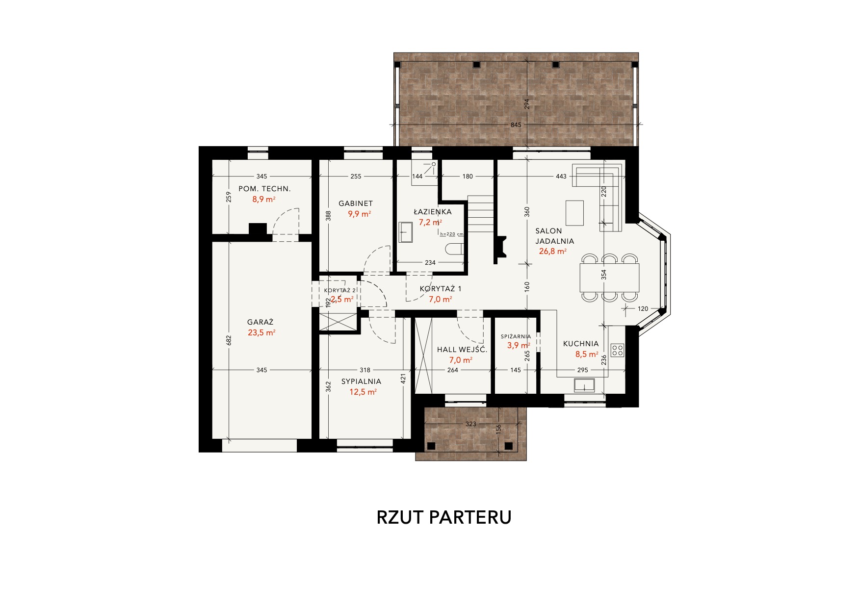 Rzut Rodzinny Komfort 190